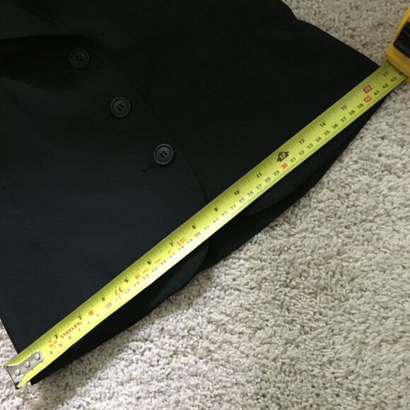 Vintage Made in Canada Black Scuba Semi Cropped Blazer - Picture 13 of 15